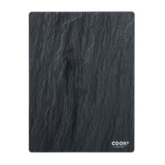 Planche à découper en verre trempé effet ardoise