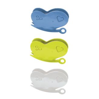 Lot de 3 pinces ferme-sachets forme papillon 3 coloris
