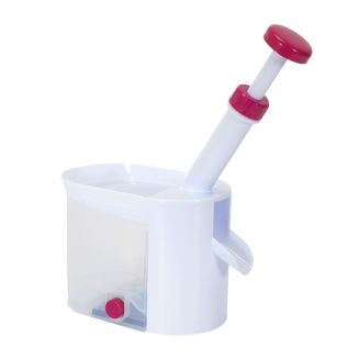 Dénoyauteur à cerises en plastique blanc et rouge