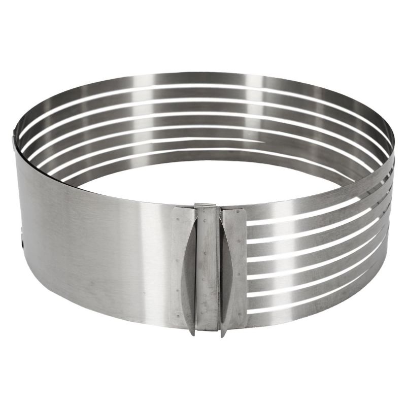 Cercle à trancher spécial génoise diamètre réglable Cercle à trancher spécial génoise diamètre réglable