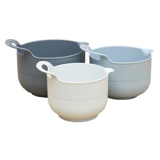 Set de 3 bols mélangeurs empilables 1L, 1,5L et 2L et 3 coloris