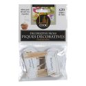 Pack de 20 piques décoratives à messages personnalisables