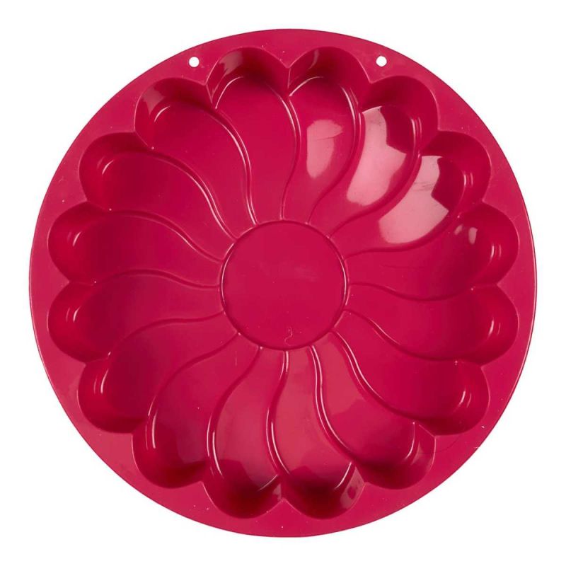 Moule à gâteau en silicone forme marguerite 8 parts Moule à gâteau en silicone forme marguerite 8 parts