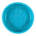 Moule à gâteau en silicone empreinte texte "Happy Birthday" 12 parts