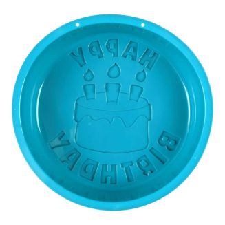Moule à gâteau en silicone empreinte texte "Happy Birthday" 12 parts
