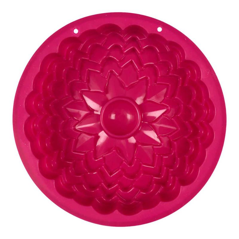 Moule à gâteau en silicone forme dahlia 8 parts Moule à gâteau en silicone forme dahlia 8 parts