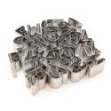 Pack de 26 emporte-pièces alphabet en inox