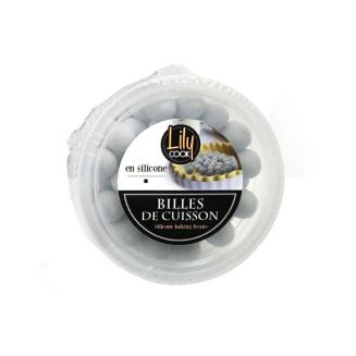 Boîte de billes de cuisson en silicone grises