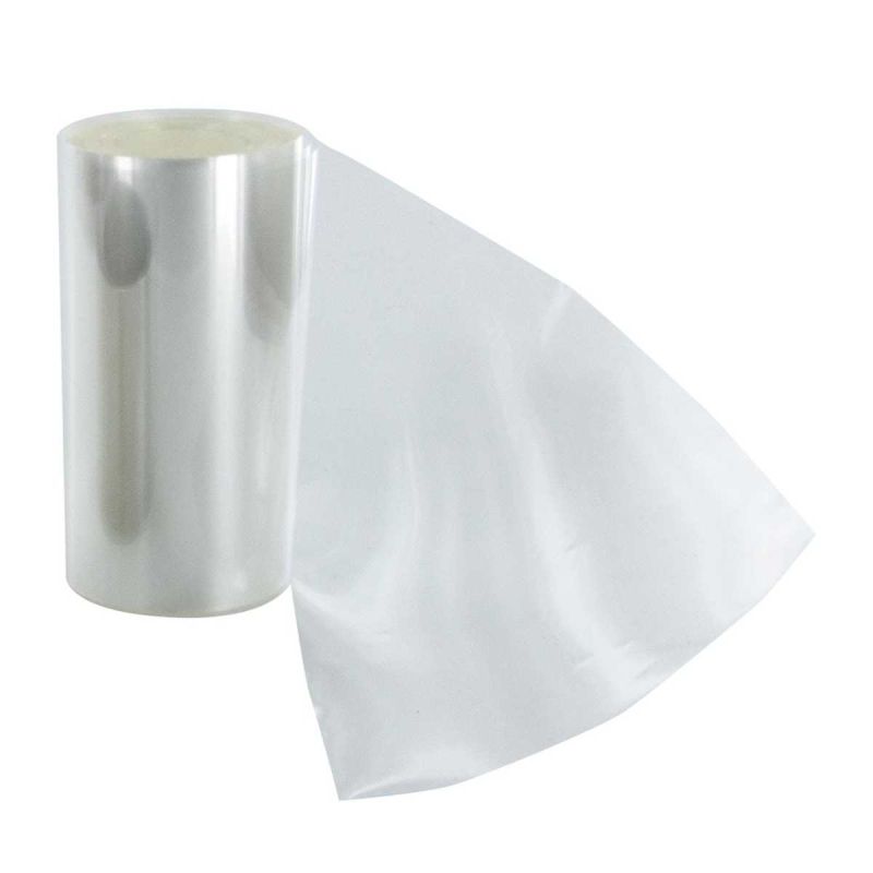 Rouleau de 15 mètres de film à chemiser transparent hauteur 8 cm Rouleau de 15 mètres de film à chemiser transparent hauteur 8 cm