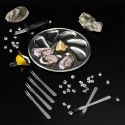 Coffret à huîtres 9 pièces en acier inoxydable
