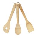 Ensemble de 3 ustensiles de cuisine en bambou