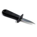 Couteau à huîtres lame 5,8 cm en acier inoxydable manche plastique noir