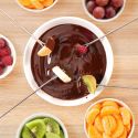 Pack de 6 piques à fondue en acier inoxydable avec manche bois