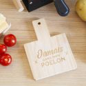 Pack de 4 repose-poelons à raclette en bois gravés