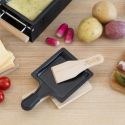 Pack de 4 spatules à raclette en bois gravées