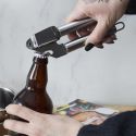 Presse ail manuel 2 en 1 avec décapsuleur en acier inoxydable