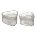 Pack de 2 moules à riz onigiri en plastique transparent 2 formats