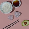 Pack de 2 moules à riz onigiri en plastique transparent 2 formats