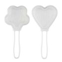 Pack de 2 moules à riz sushis en plastique transparent 2 formes
