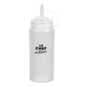 Bouteille à sauce refermable 450 ml transparente