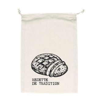 Sac de conservation pour pain en coton