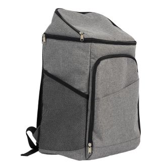 Sac à dos isotherme multipoches de 26L en polyester gris
