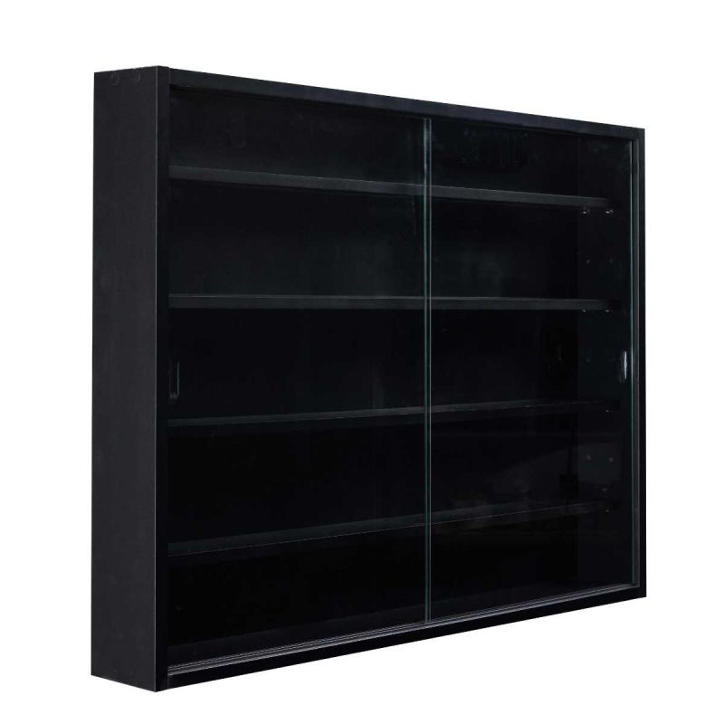 Vitrine Murale 5 Compartiments Noire - COLLECT