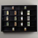 Vitrine Murale 5 Compartiments Noire - COLLECT