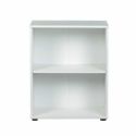 Etagère bibliothèque 2 niveaux coloris blanc - LEO