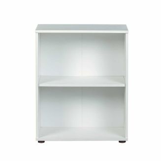 Etagère bibliothèque 2 niveaux coloris blanc - LEO