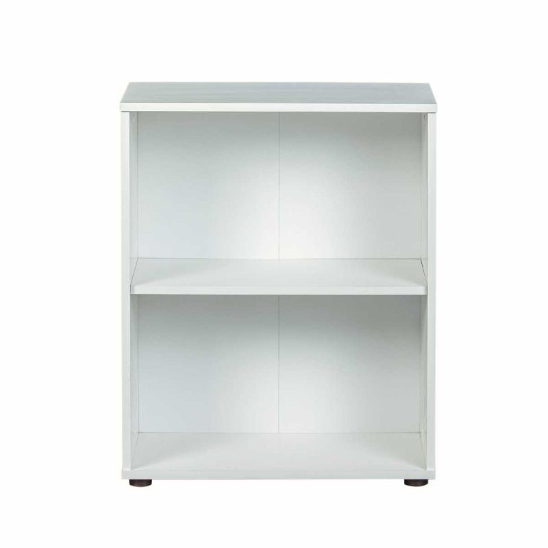 Etagère bibliothèque 2 niveaux coloris blanc - LEO Etagère bibliothèque 2 niveaux coloris blanc - LEO