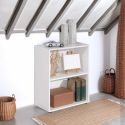 Etagère bibliothèque 2 niveaux coloris blanc - LEO