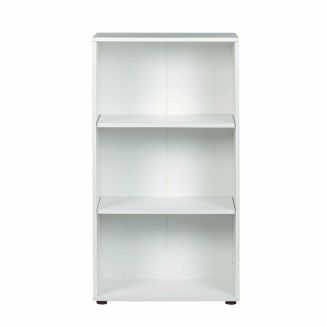 Etagère bibliothèque 3 niveaux coloris blanc - LEO