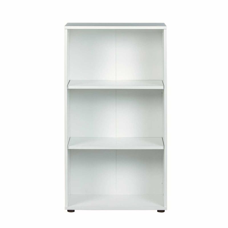 Etagère bibliothèque 3 niveaux coloris blanc - LEO Etagère bibliothèque 3 niveaux coloris blanc - LEO