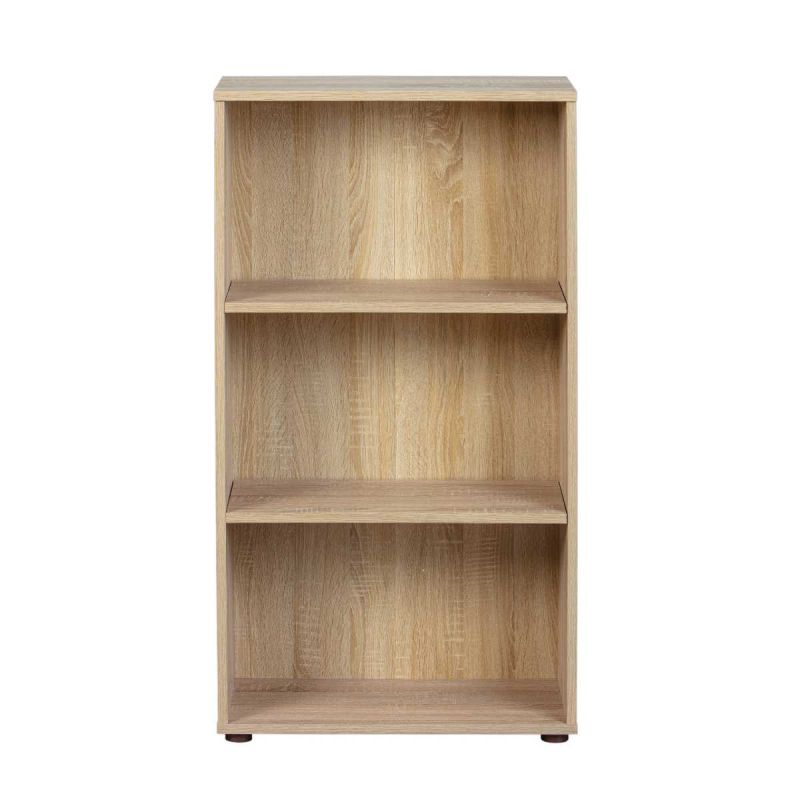 Etagère bibliothèque 3 niveaux effet bois finition sonoma - LEO Etagère bibliothèque 3 niveaux effet bois finition sonoma - LEO