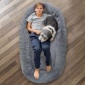 Panier pour chien XXL extra douillet gris