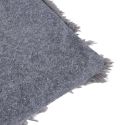 Jeté de lit pour chien en fourrure synthétique et rembourrage gris