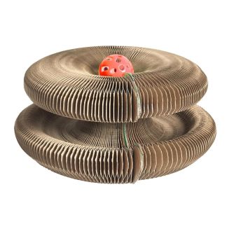 Jeu griffoir pour chat pliable avec 1 balle