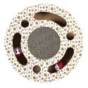 Jeu griffoir rond pour chat avec 2 balles