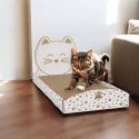 Griffoir pour chat en forme de lit avec tête de lit déco chat