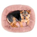 Coussin pour animaux 46x39 cm en fourrure synthétique ultra douce rose
