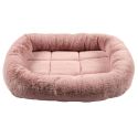 Coussin pour animaux 46x39 cm en fourrure synthétique ultra douce rose