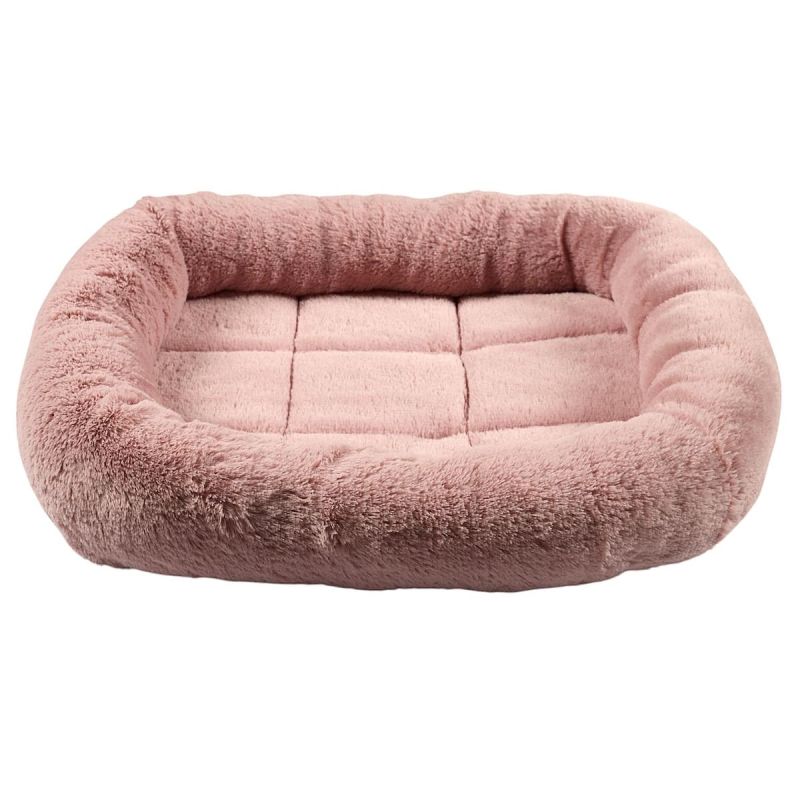 Coussin pour animaux 46x39 cm en fourrure synthétique ultra douce rose Coussin pour animaux 46x39 cm en fourrure synthétique ultra douce rose