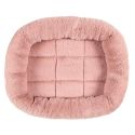 Coussin pour animaux 46x39 cm en fourrure synthétique ultra douce rose