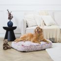 Coussin pour animaux 70x54 cm en fourrure synthétique ultra douce rose