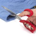 Paire de ciseaux multifonction rouge lame inox