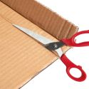 Paire de ciseaux multifonction rouge lame inox