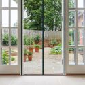 Moustiquaire pour porte magnétique 200x100 cm noire