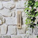 Thermomètre extérieur en bois 22 cm