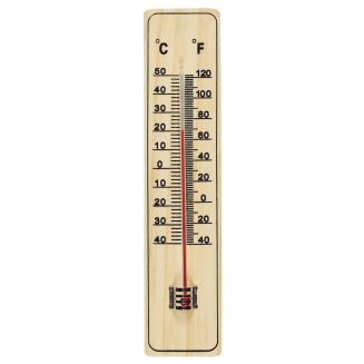 Thermomètre extérieur en bois 22 cm